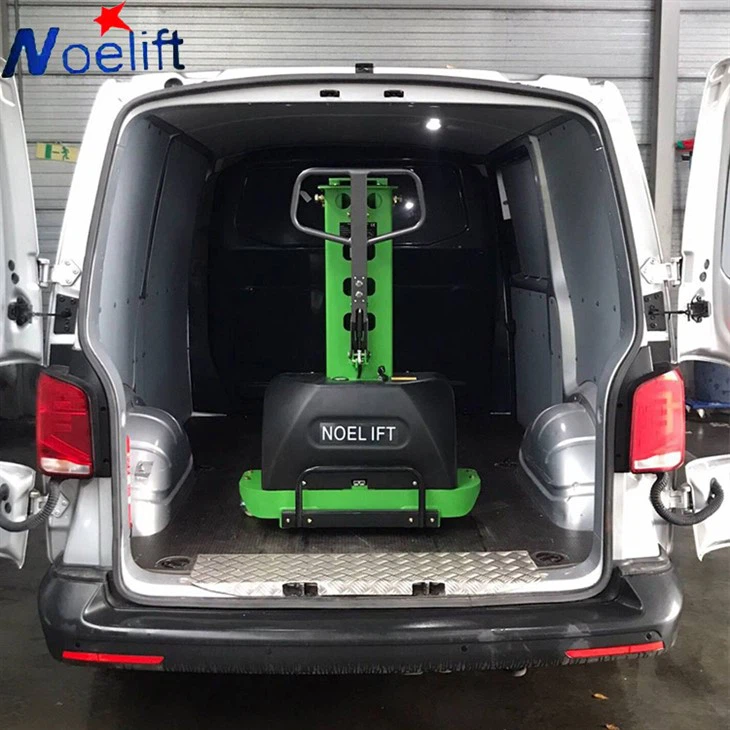 Electric Self Loading Lift Stacker Forklift